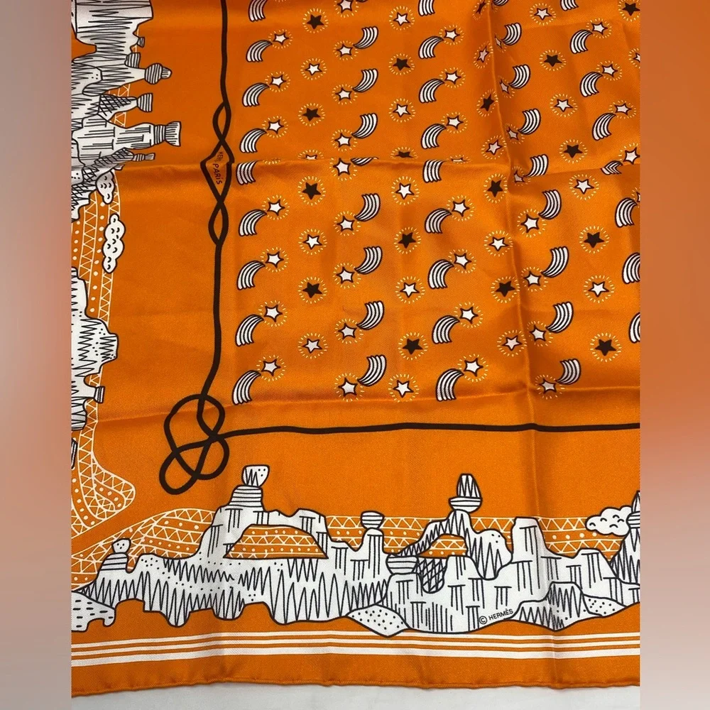 Hermes Les Canyons Etoiles Bandana 55 By Pierre Marie - Picture 16 of 16